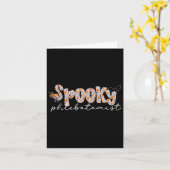 ハロウィーン スプーキー 血液採取士 花柄 静脈採血 Tシャツ カード (黄色い花)