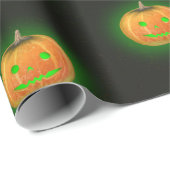 ハロウィーン スプークタキュラー かぼちゃ 笑顔 パターン ラッピングペーパー (ロールコーナー)