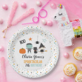 ハロウィーン スプークタキュラー キッズ 誕生日 紙皿 (パーティー)