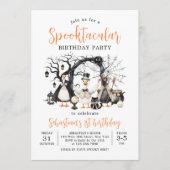 ハロウィーン スプークタキュラー シリー ゴース 1歳の誕生日 招待状 (正面)