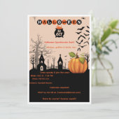 ハロウィーン スプークタキュラー パーティー 招待状 (スタンド正面)