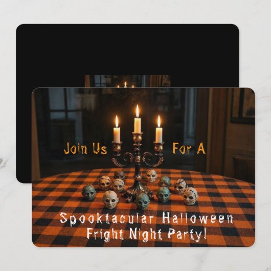 ハロウィーン スプークタキュラー 招待状 (正面/裏面)