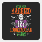 ハロウィーン スプークタキュラー 65周年結婚記念日 スクエアシール (正面)