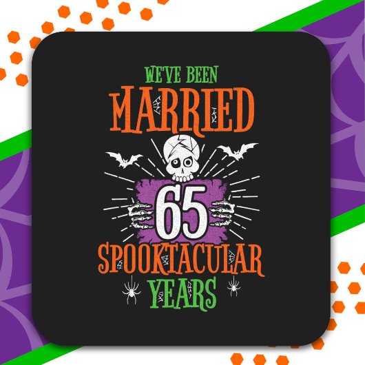 ハロウィーン スプークタキュラー 65周年結婚記念日 スクエアシール
