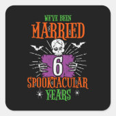 ハロウィーン・スペクタキュラー6周年結婚記念日 スクエアシール (正面)