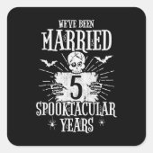 ハロウィーン・スペクタキュラー ５周年結婚記念日 スクエアシール (正面)