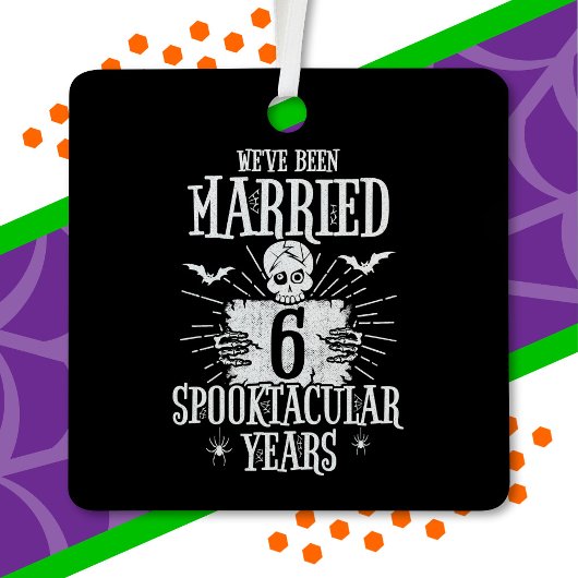 ハロウィーン・スペクタキュラー 6周年結婚記念日 メタルオーナメント