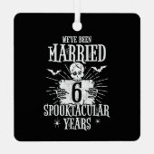 ハロウィーン・スペクタキュラー 6周年結婚記念日 メタルオーナメント (裏面)