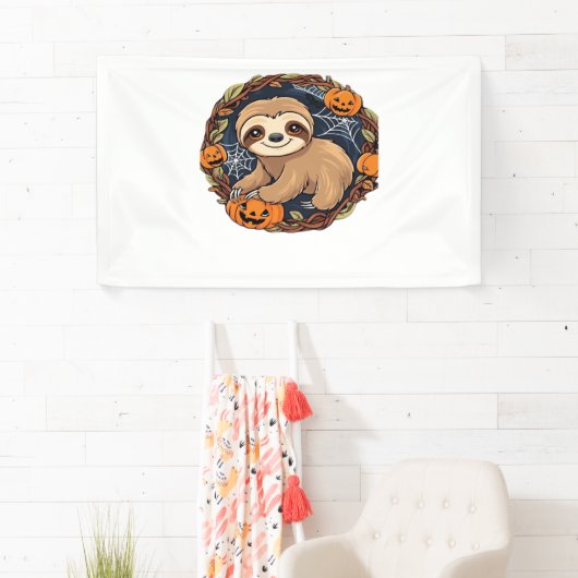 ハロウィーン、スロース、10月31日、感謝祭クラス 横断幕 (インサイチュ)