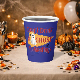 ハロウィーン・ソバー「Don't Drink & Ghost To Meetings」 紙コップ