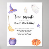 ハロウィーン タイムカプセル 1歳の誕生日 スプーキー・ワン ポスター (正面)