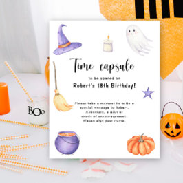 ハロウィーン タイムカプセル 1歳の誕生日 スプーキー・ワン ポスター