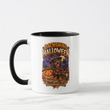 ハロウィーン ダックスフント トリック オア トリート マグ