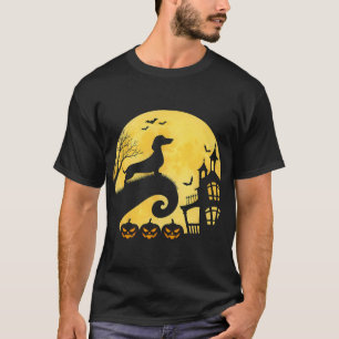 ハロウィーン ダックスフンド ウイニー ウィンナー ムーンシャイン サーセッジ Tシャツ