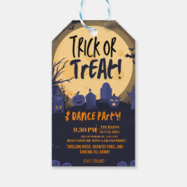 ハロウィーン ダンスパーティーの招待状 トリック・オア・トリート🎃 ギフトタグ