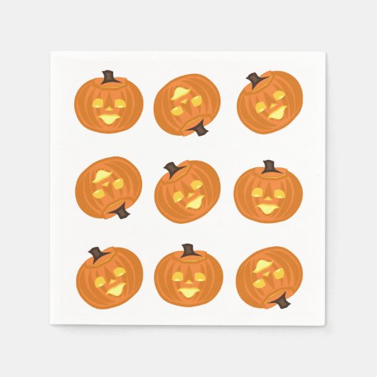 ハロウィーン テーマ ナプキン スタンダードカクテルナプキン (正面)