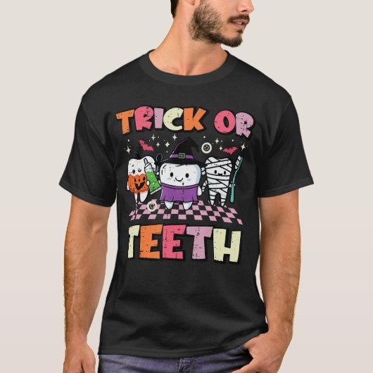 ハロウィーン デンティストリック オリース デンタル コスチューム メンズ Tシャツ (正面)