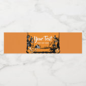 ハロウィーン、トリックまたはトリート水ラベル ペットボトルラベル (シングルラベル)