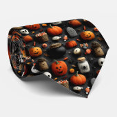ハロウィーン ドゥードル ネクタイ (ロール)