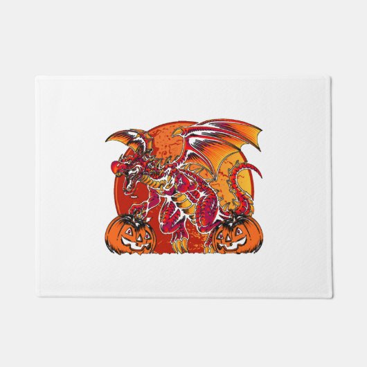 ハロウィーン・ドラゴン ドアマット (正面)