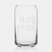 ハロウィーン"ナイトパーティー"ガラス – 不気味飲み物用品 ガラス缶 (裏面)