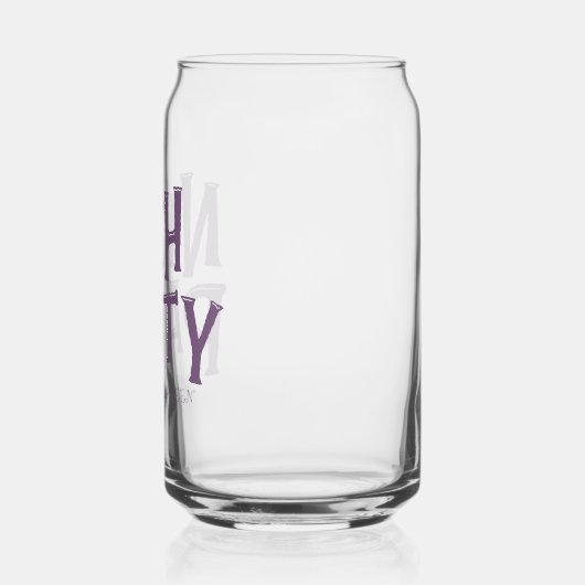 ハロウィーン"ナイトパーティー"ガラス – 不気味飲み物用品 ガラス缶 (左)