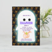 ハロウィーン ネオン パーティー 招待状 (スタンド正面)