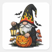 ハロウィーン・ノームステッカー スクエアシール (正面)