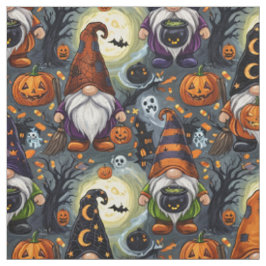 ハロウィーン・ノーム柄の生地 ファブリック