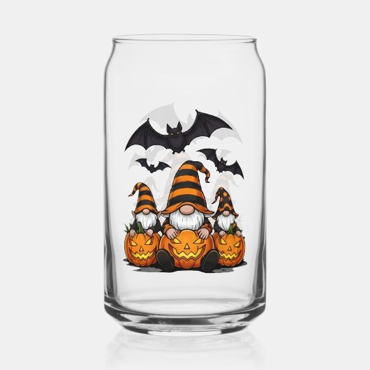 ハロウィーン・ノーム ドリンクウェア セット ガラス缶 (正面)