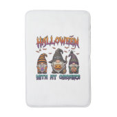 ハロウィーン・ノーム 三人のノーム 魔女の帽子 パンプキン_1 バスマット (正面縦)