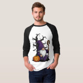 ハロウィーン・ノーム 3/4 スリーブ ラグラン Tシャツ (正面フル)