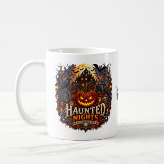 ハロウィーン・ハウンテッド・ナイツ・マグカップ - スプーキー・パンプキン・パーティー コーヒーマグカップ