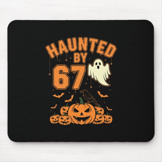 ハロウィーン ハウンテッド 67 シックス セブン ミーム 1 (21) マウスパッド (正面)