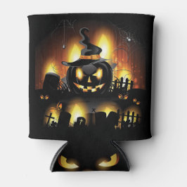 ハロウィーン – ハット付き恐ろしいカボチャ 缶クーラー