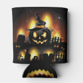 ハロウィーン – ハット付き恐ろしいカボチャ 缶クーラー (裏面)