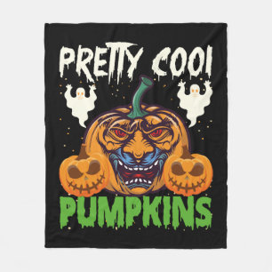 ハロウィーン – ハロウィンかわいらしカボチャ フリースブランケット