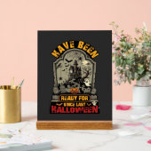 ハロウィーン ハロウィン お化け屋敷 墓石 準備万端 アクリルサイン (ウェディング)