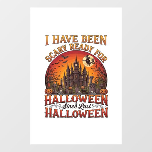 ハロウィーン ハロウィン かぼちゃ 魔法使い お城 怖い ウィンドウサイン (シート)