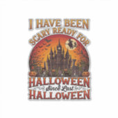 ハロウィーン ハロウィン かぼちゃ 魔法使い お城 恐怖 シール (正面)