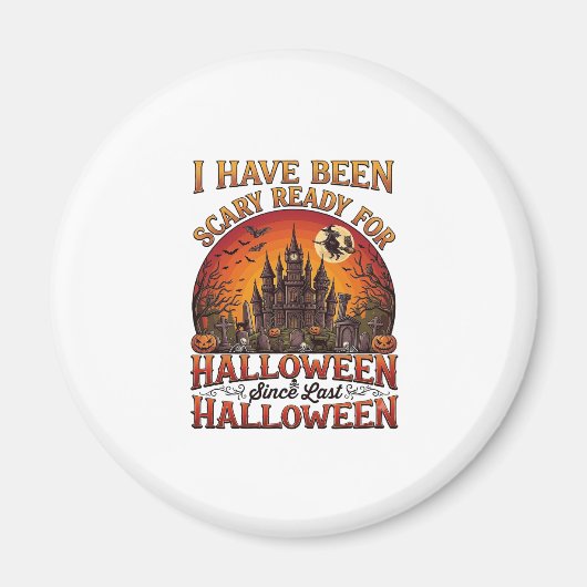 ハロウィーン ハロウィン かぼちゃ 魔法使い お城 恐怖 マグネット (正面)