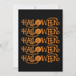ハロウィーン ハロウィーン タイポグラフィ 招待状