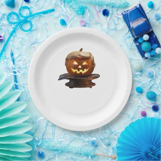 ハロウィーン、パンプキントランプキン、ハロウィーンを素晴らし作る ペーパープレート (パーティー)