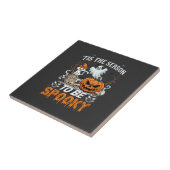 ハロウィーン パンプキン ゴースト スプーキー タイル (側面)