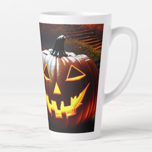 ハロウィーン/パンプキン/秋 カフェラテマグ (右)
