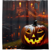 ハロウィーン/パンプキン/秋 シャワーカーテン (正面)