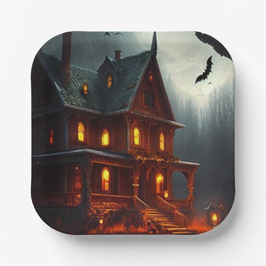 ハロウィーン/パンプキン/秋 ペーパープレート (正面)