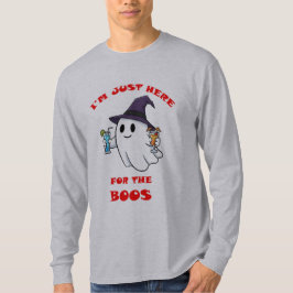 ハロウィーン・パーティーのデザイン - ただブーイングしに来ただけ Tシャツ
