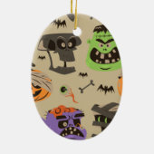 ハロウィーン ビンテージ パターン オーナメント (裏面)