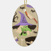 ハロウィーン ビンテージ パターン オーナメント (左)